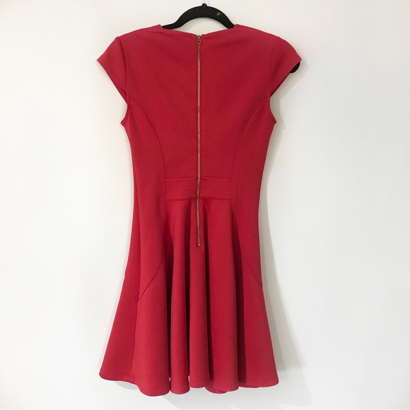 Ted Baker Red Scuba Tezz Skater Dress 1 - Picture 6 of 10